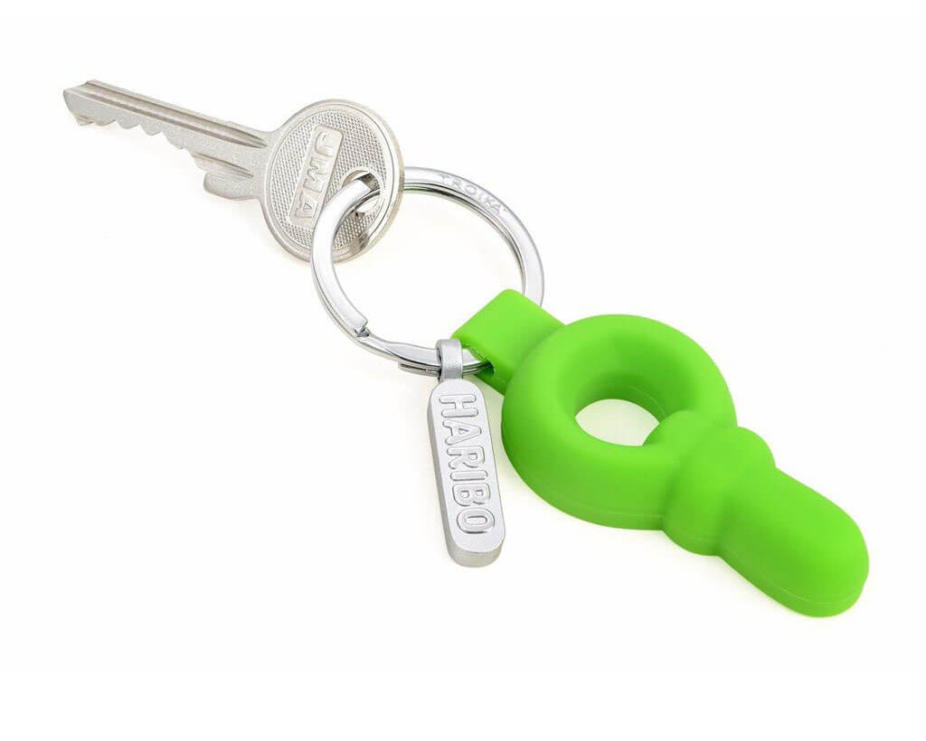 TROIKA Keychain "HARIBO SCHNULLER" - Green