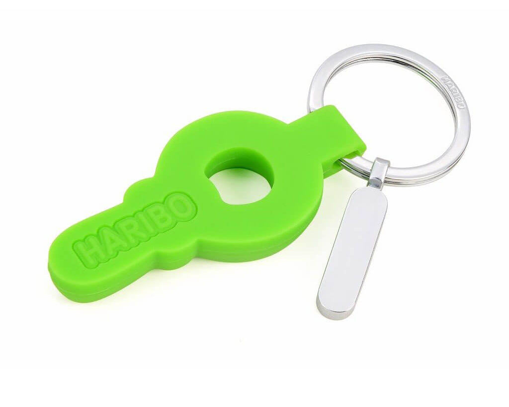 TROIKA Keychain "HARIBO SCHNULLER" - Green