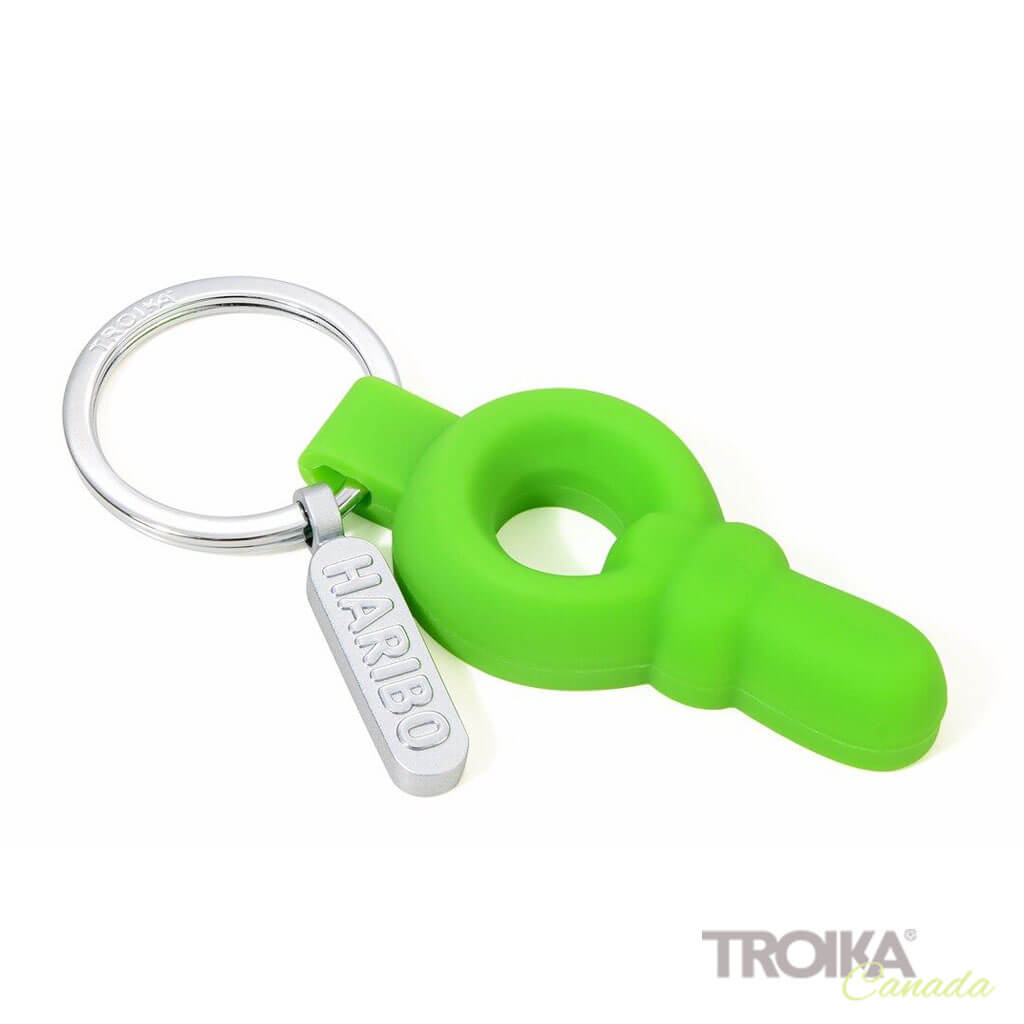 TROIKA Keychain "HARIBO SCHNULLER" - Green