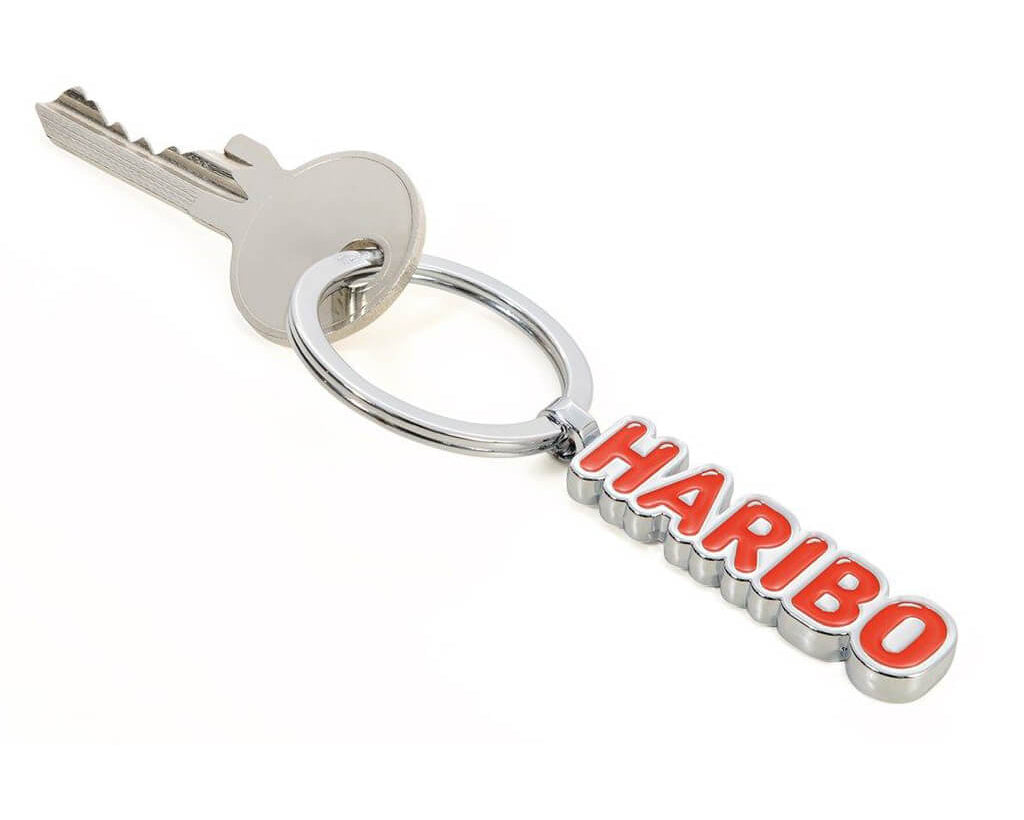 TROIKA Keychain "HARIBO LOGO ROT"