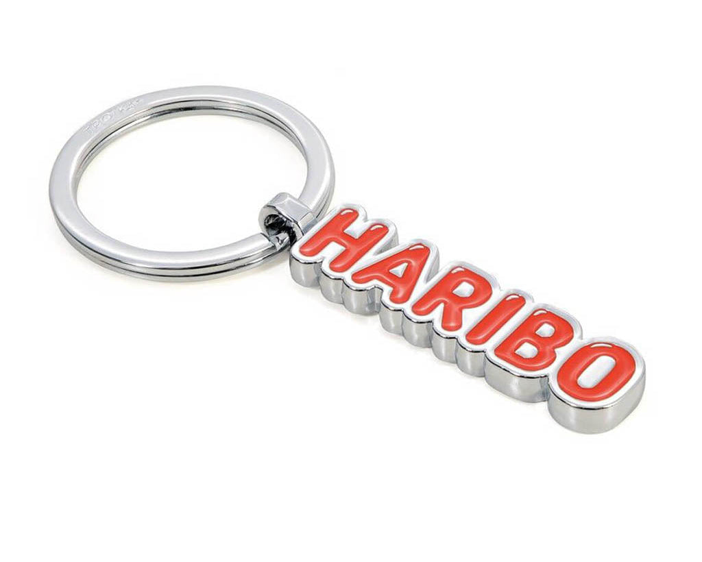 TROIKA Keychain "HARIBO LOGO ROT"