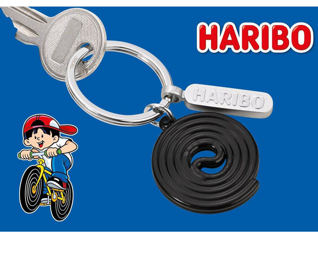 TROIKA Keychain "HARIBO LAKRITZ"