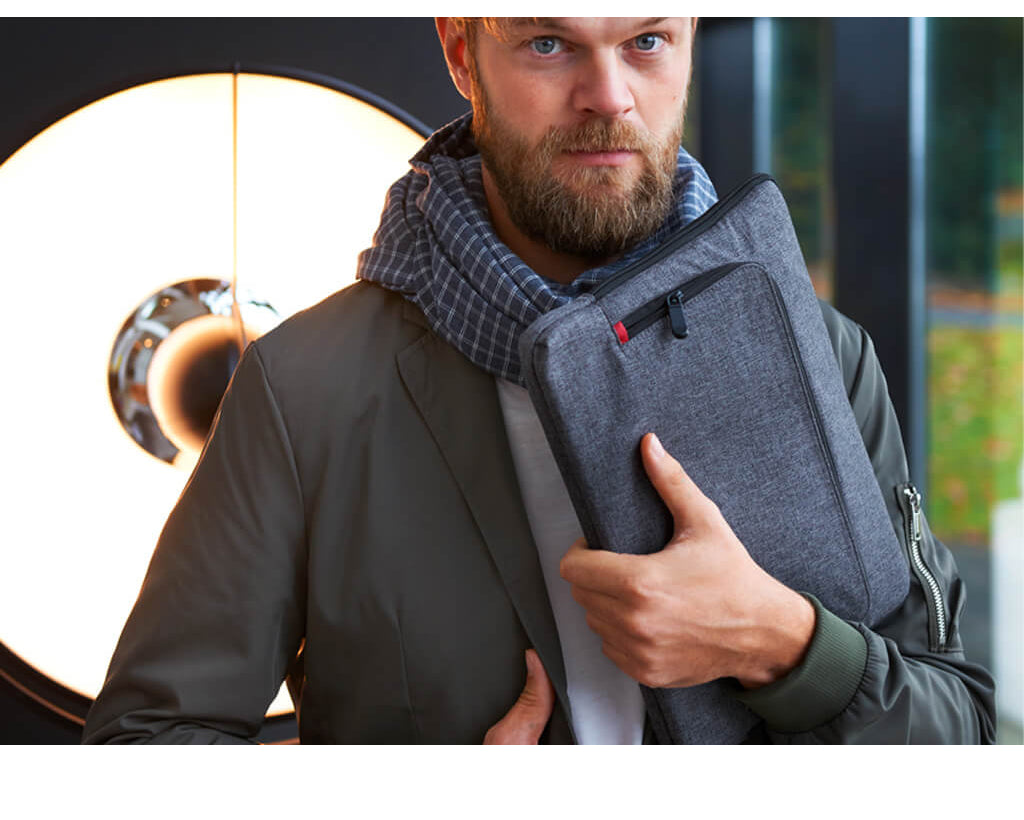 TROIKA PORTFOLIO BAG "MON CARRY" - GREY