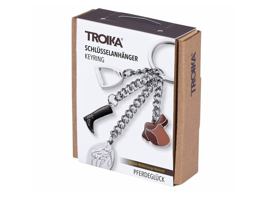 Troika Keychain with horse and sattle