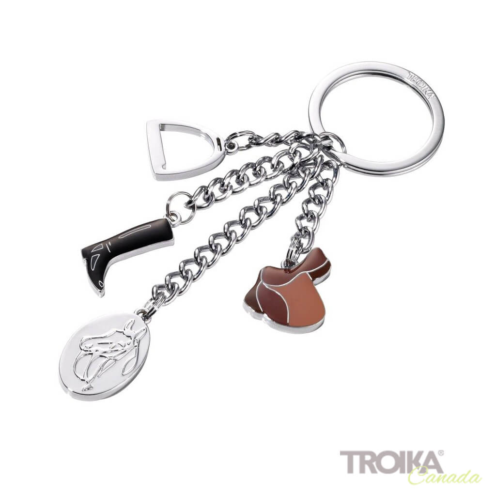 Troika Keychain with horse and sattle