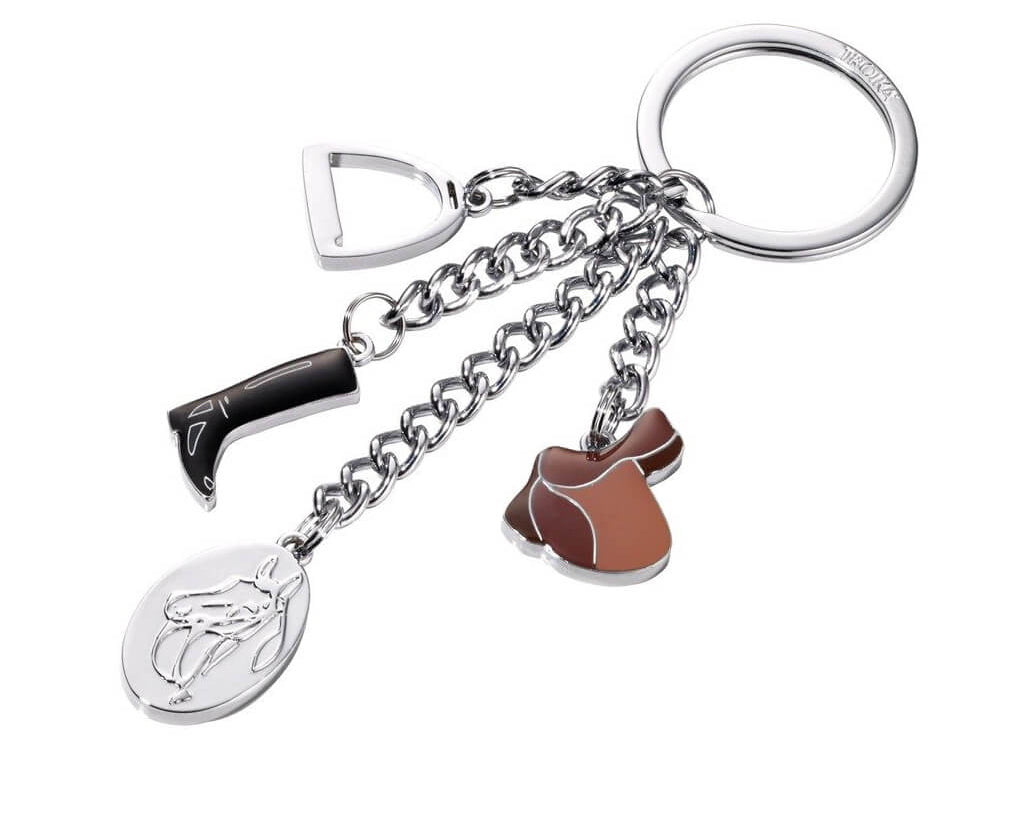 Troika Keychain with horse and sattle