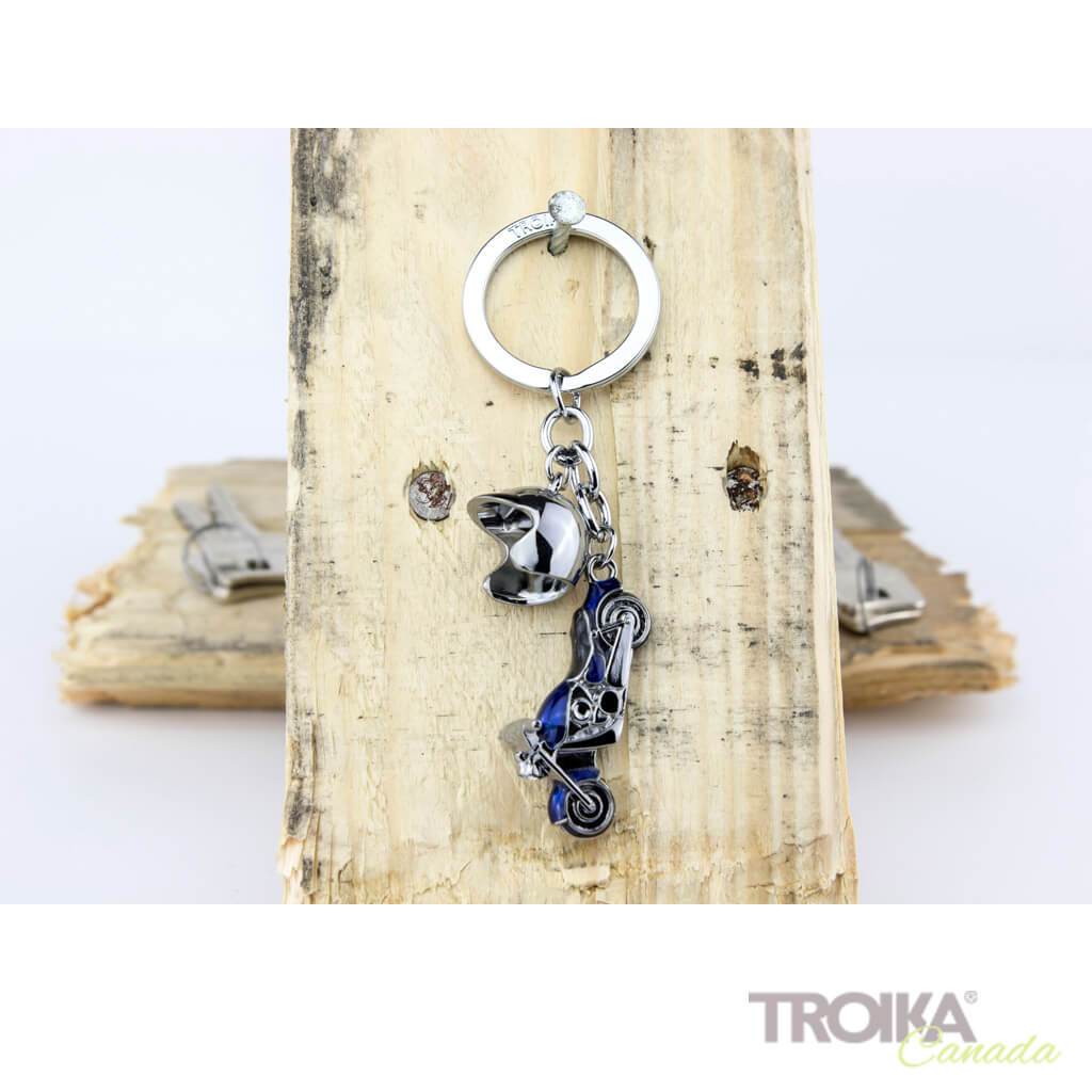 TROIKA Keyring with 2 charms "KEY CRUISING" blue
