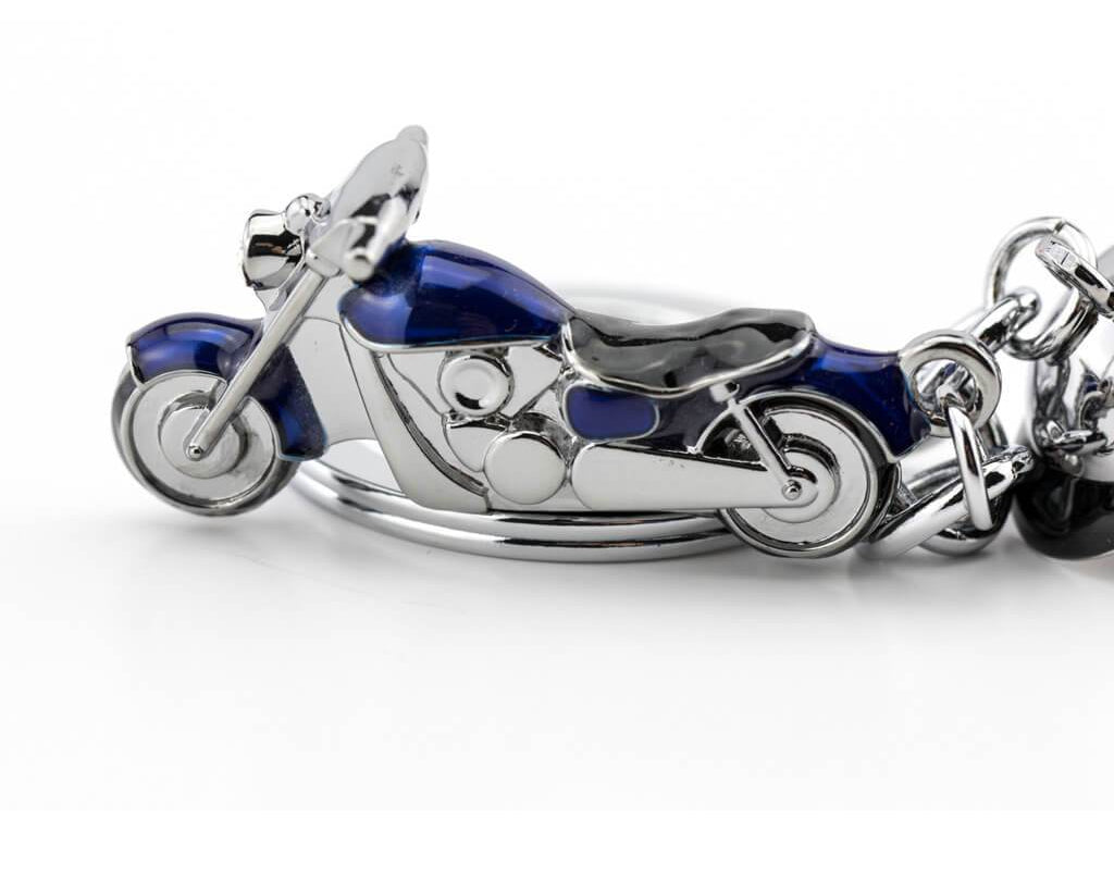 TROIKA Keyring with 2 charms "KEY CRUISING" blue