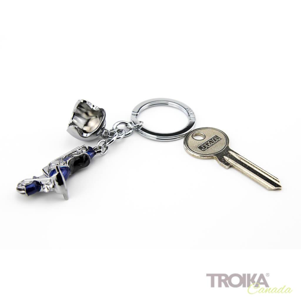 TROIKA Keyring with 2 charms "KEY CRUISING" blue