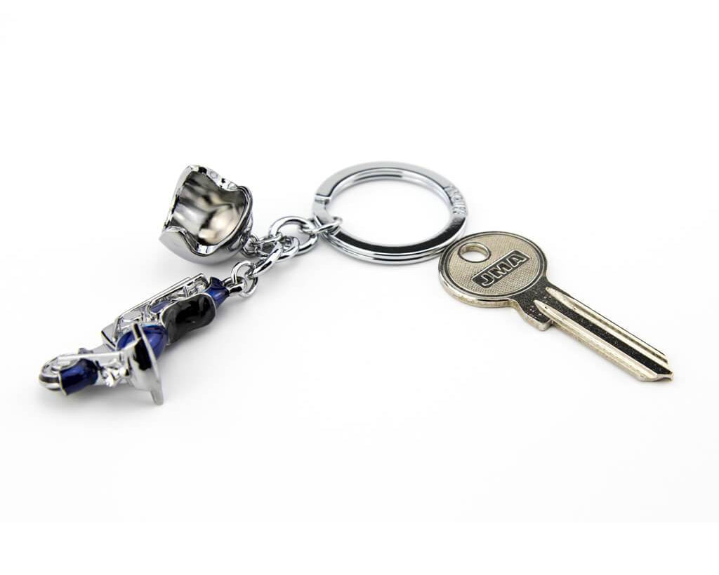 TROIKA Keyring with 2 charms "KEY CRUISING" blue