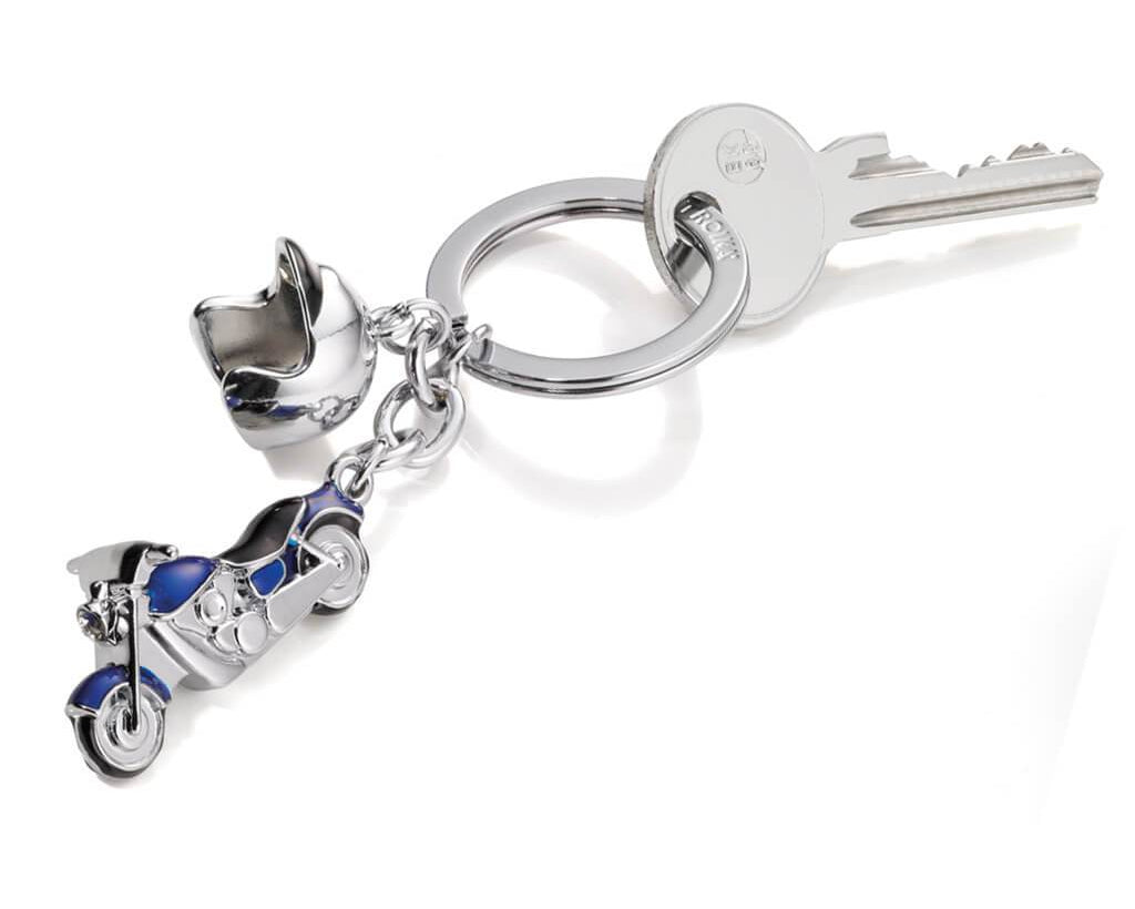 TROIKA Keyring with 2 charms "KEY CRUISING" blue