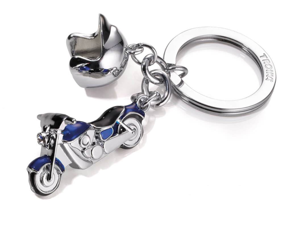 TROIKA Keyring with 2 charms "KEY CRUISING" blue