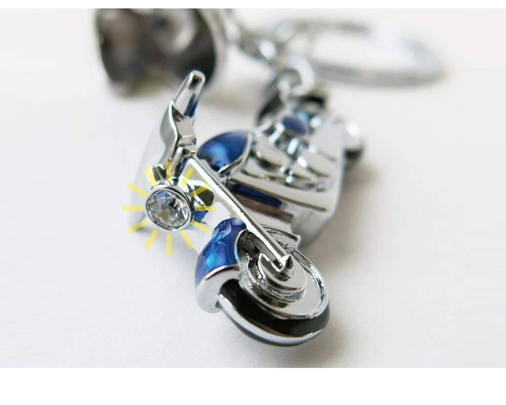 TROIKA Keyring with 2 charms "KEY CRUISING" blue