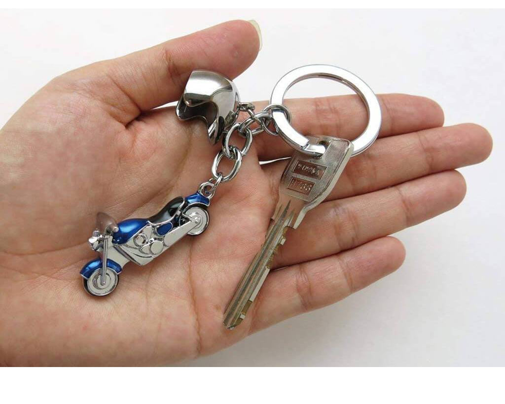 TROIKA Keyring with 2 charms "KEY CRUISING" blue