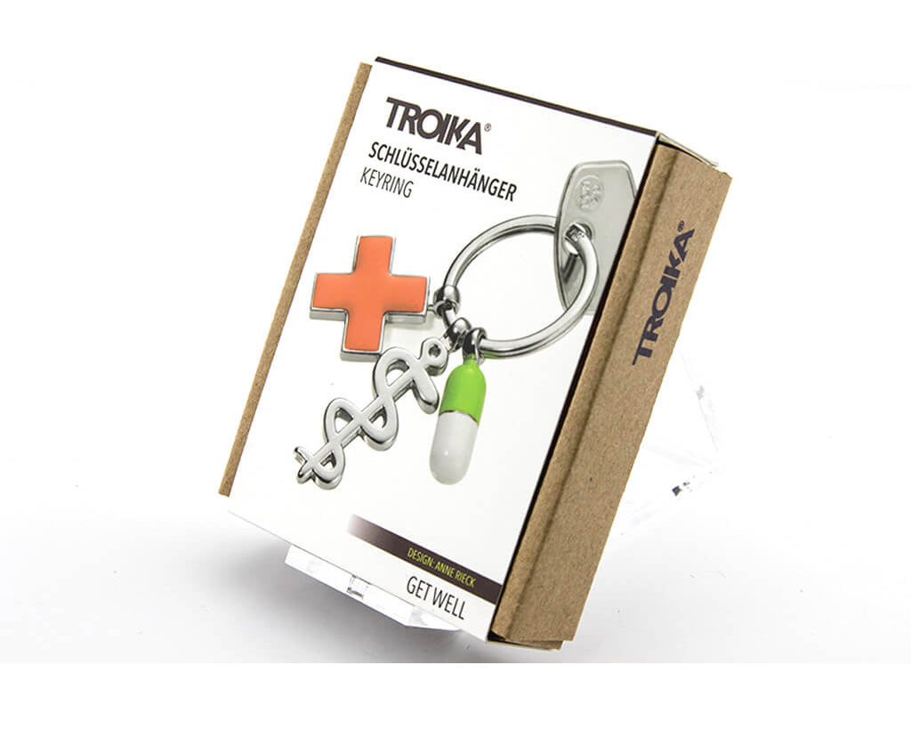 TROIKA Keychain "Get Well"