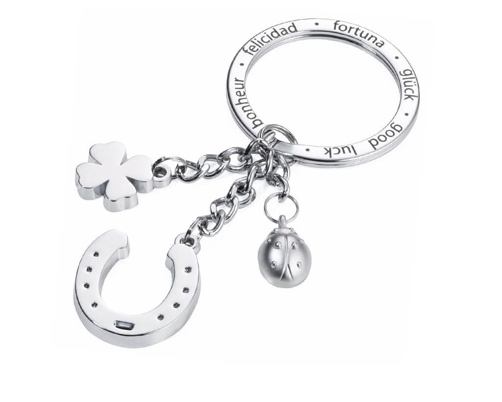 TROIKA Keychain "GLÜCKSBRINGER Hufeisen"