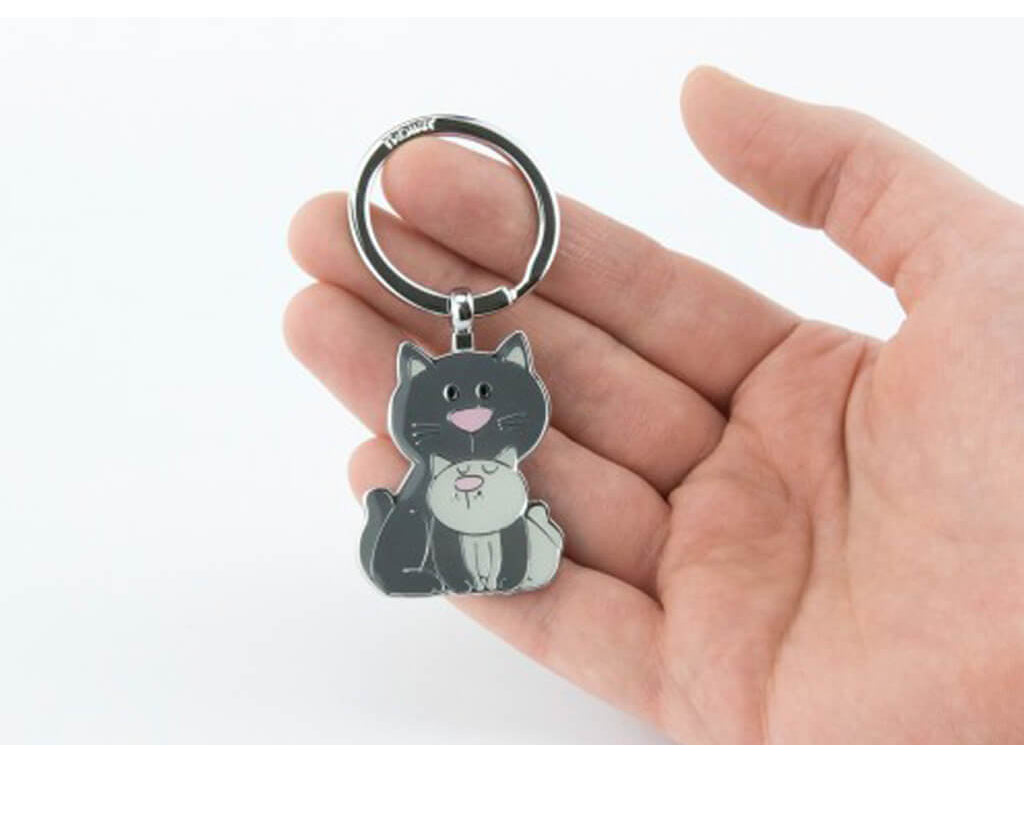 TROIKA Keyring "CAT & KITTY"