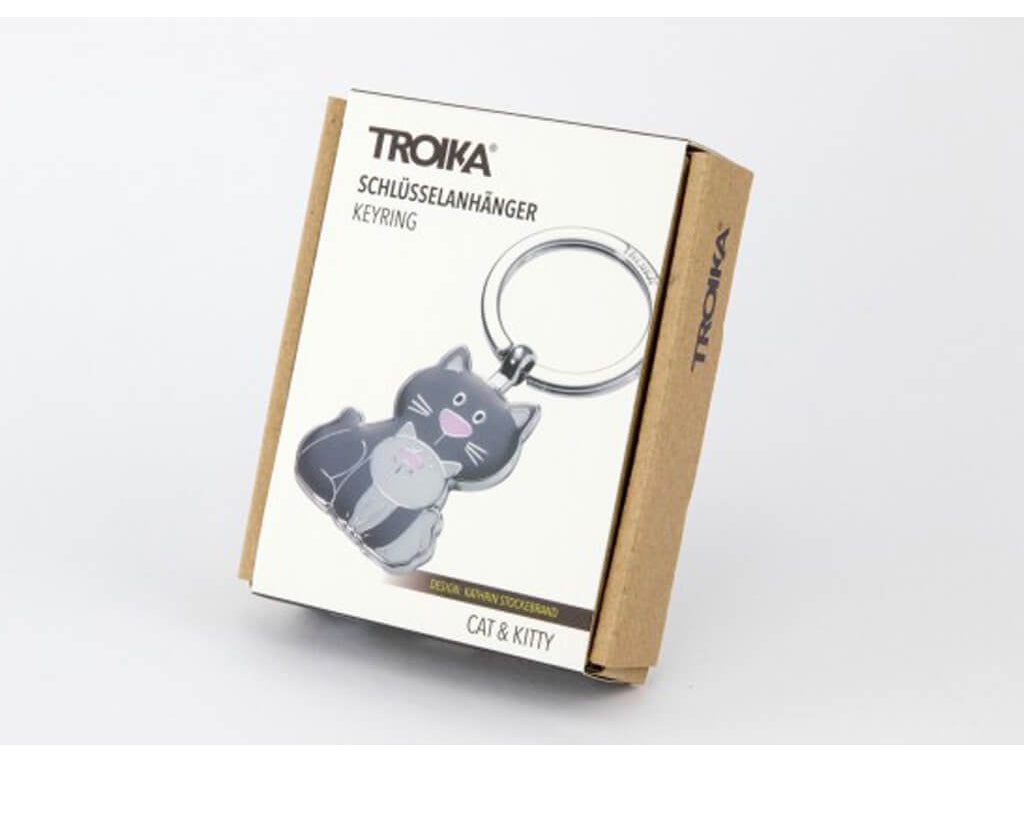 TROIKA Keyring "CAT & KITTY"