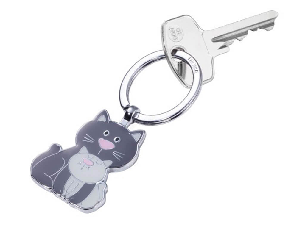 TROIKA Keyring "CAT & KITTY"