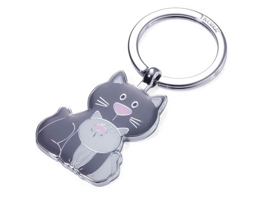 TROIKA Keyring "CAT & KITTY"