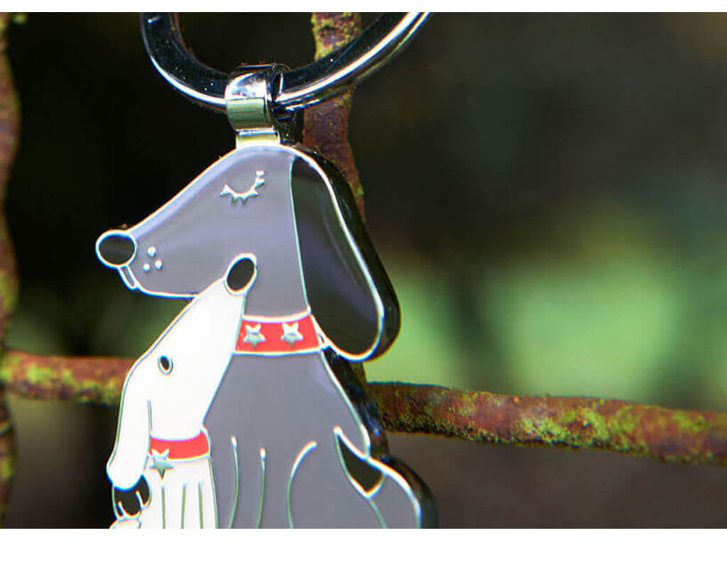 TROIKA Keyring "DOG & DOGGY"