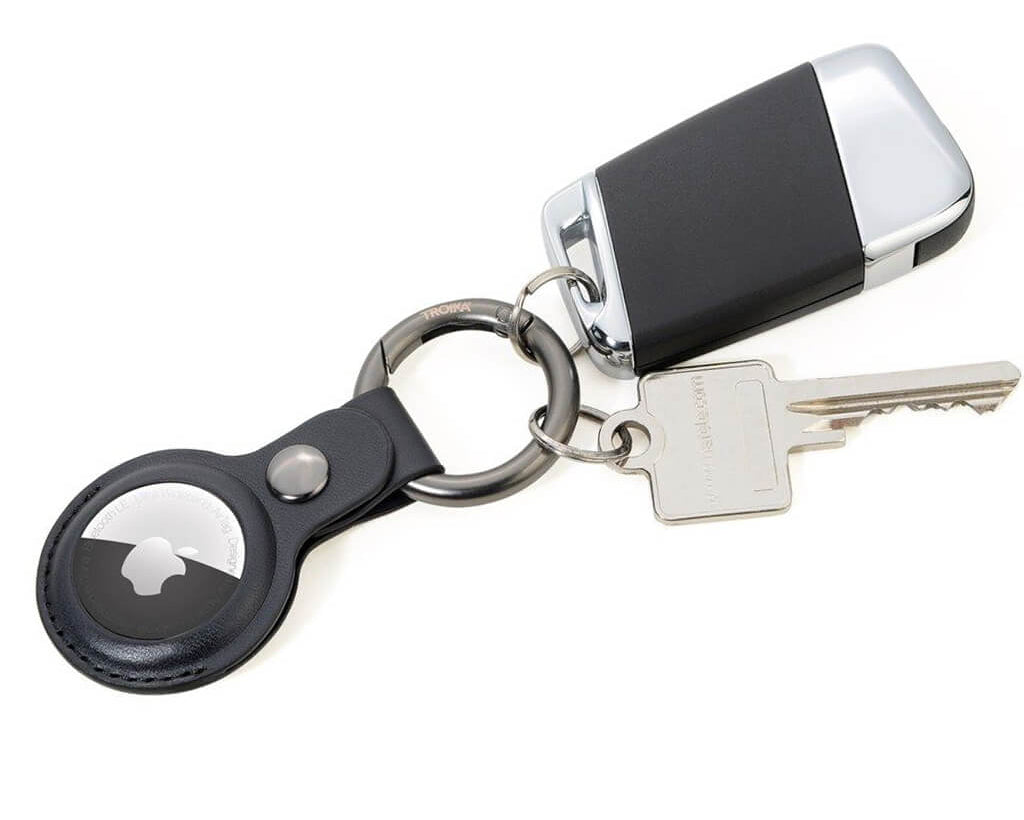 TROIKA Keyring "AIRTAG COVER" - BLACK