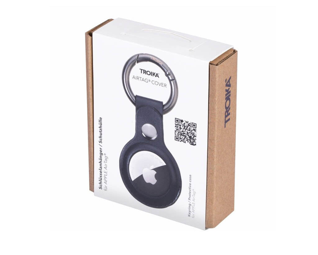 TROIKA Keyring "AIRTAG COVER" - BLACK