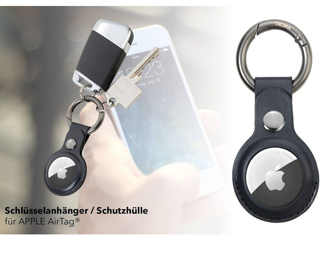 TROIKA Keyring "AIRTAG COVER" - BLACK