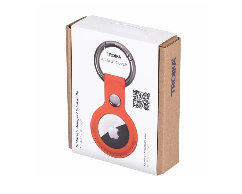 TROIKA Keyring "AIRTAG COVER" - RED