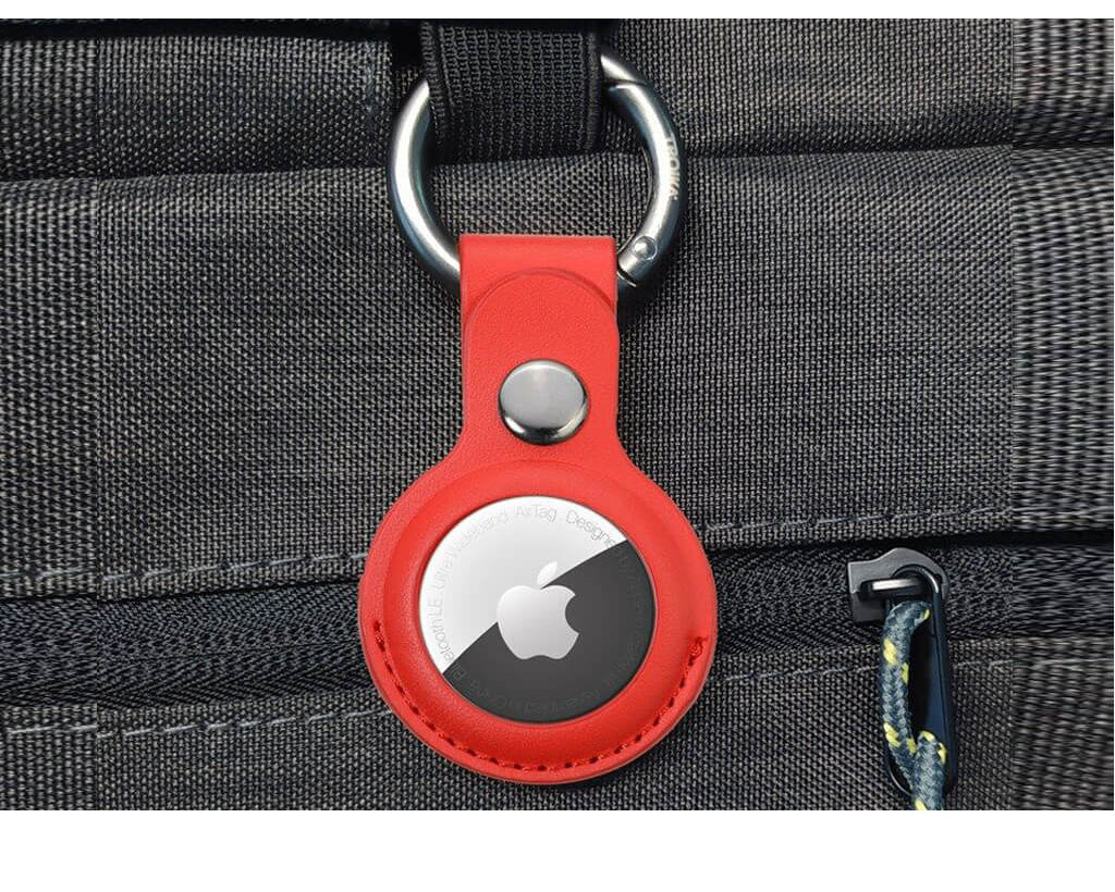 TROIKA Keyring "AIRTAG COVER" - RED