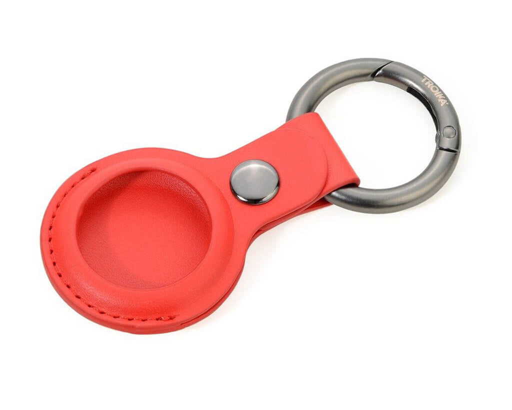 TROIKA Keyring "AIRTAG COVER" - RED
