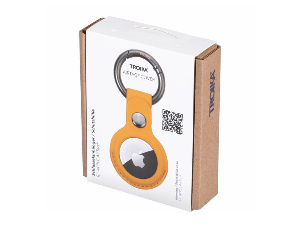 TROIKA Keyring "AIRTAG COVER" - YELLOW