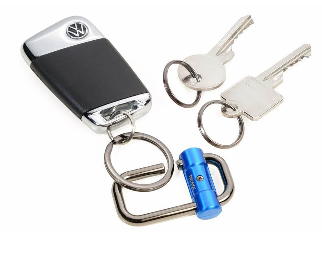 TROIKA Keychain "2-WAY KEY" - Blue
