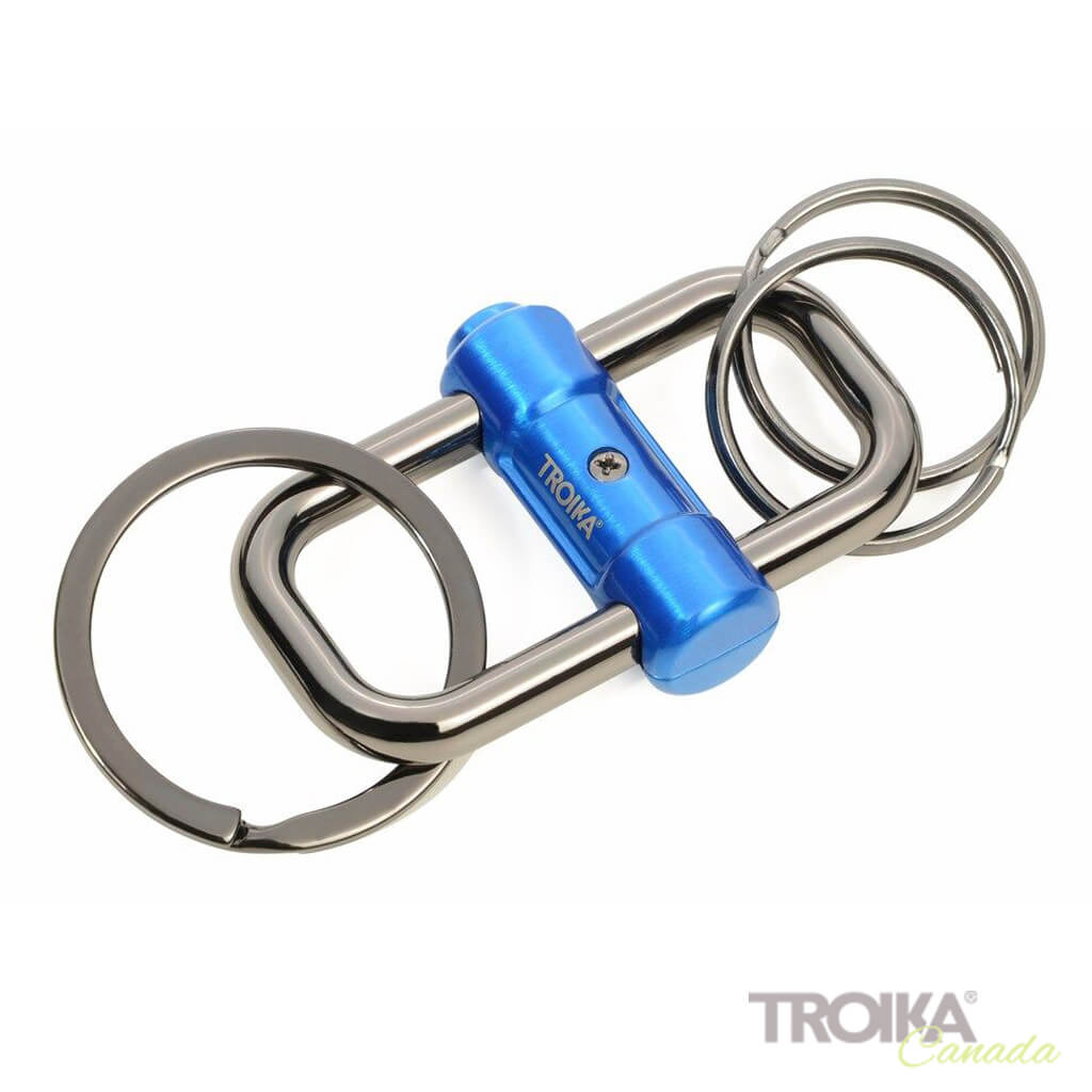 TROIKA Keychain "2-WAY KEY" - Blue