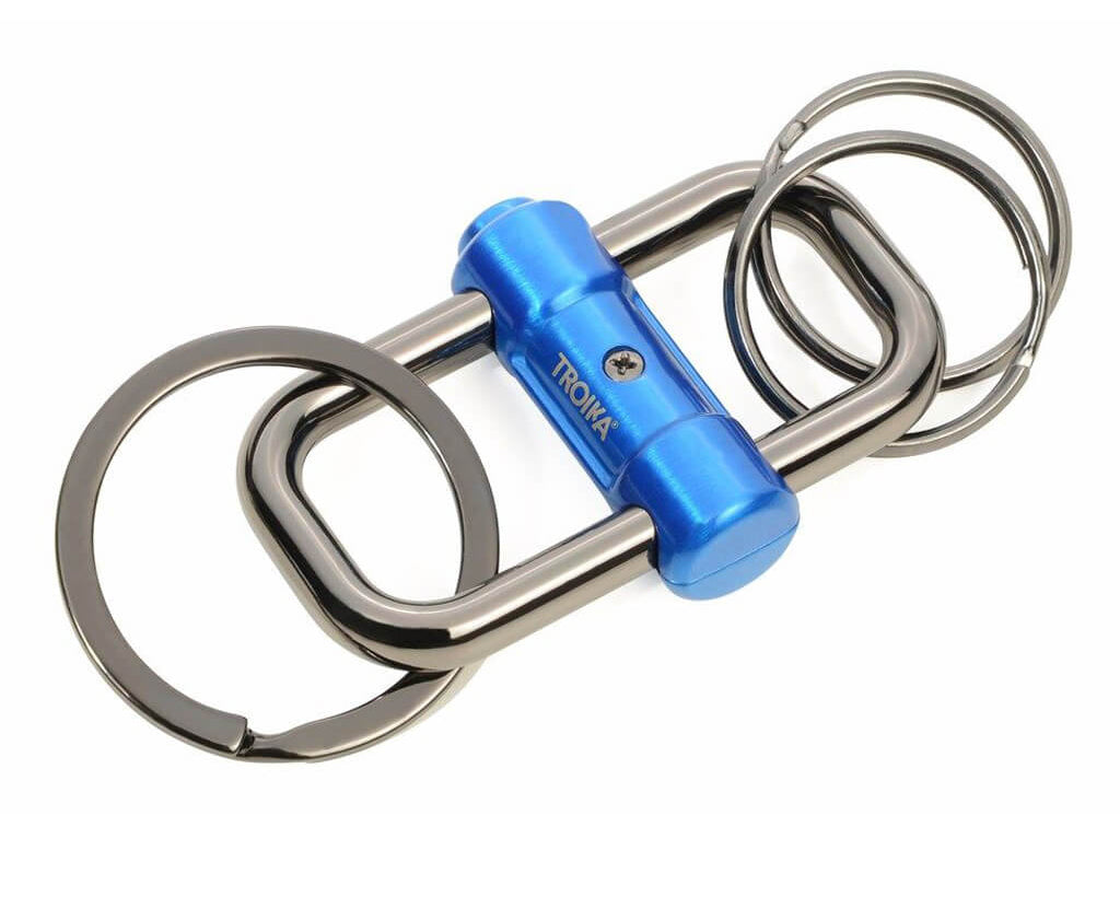 TROIKA Keychain "2-WAY KEY" - Blue