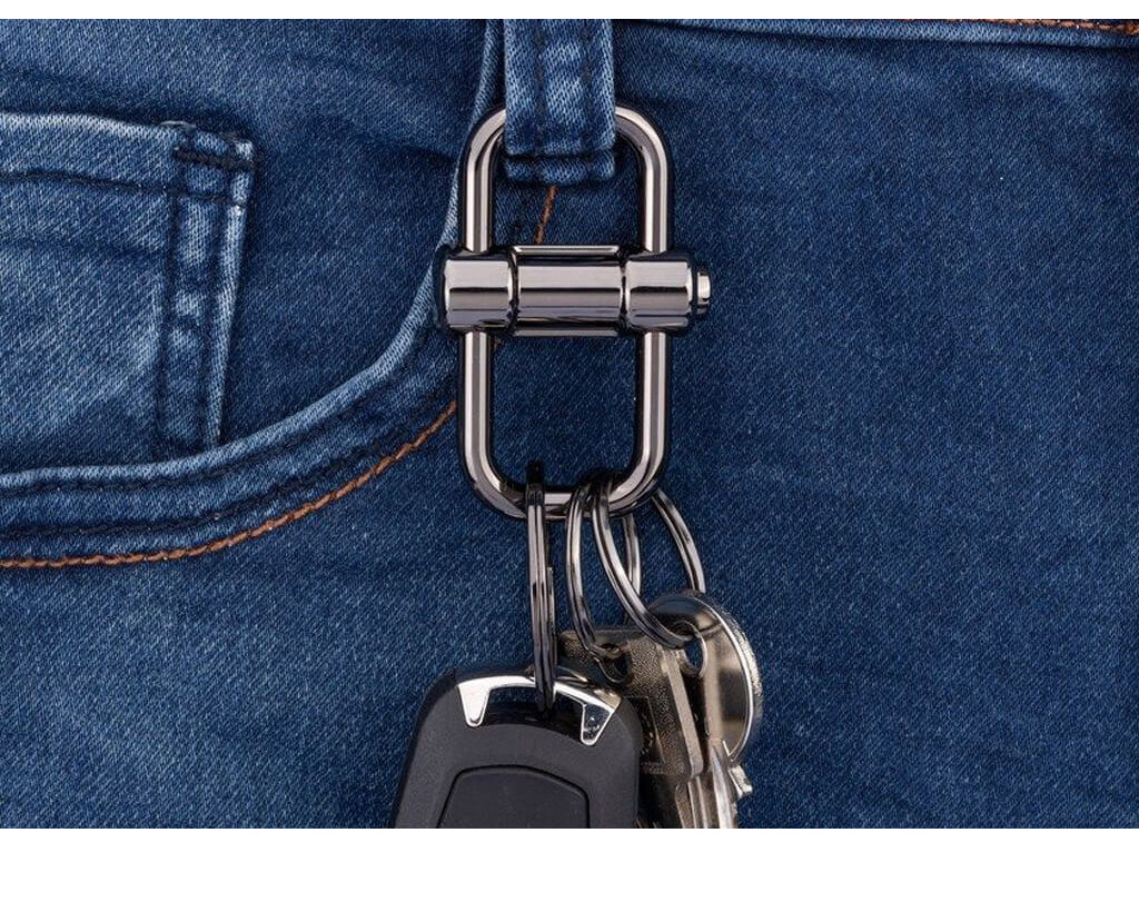 TROIKA Keychain "2-WAY KEY" - Grey