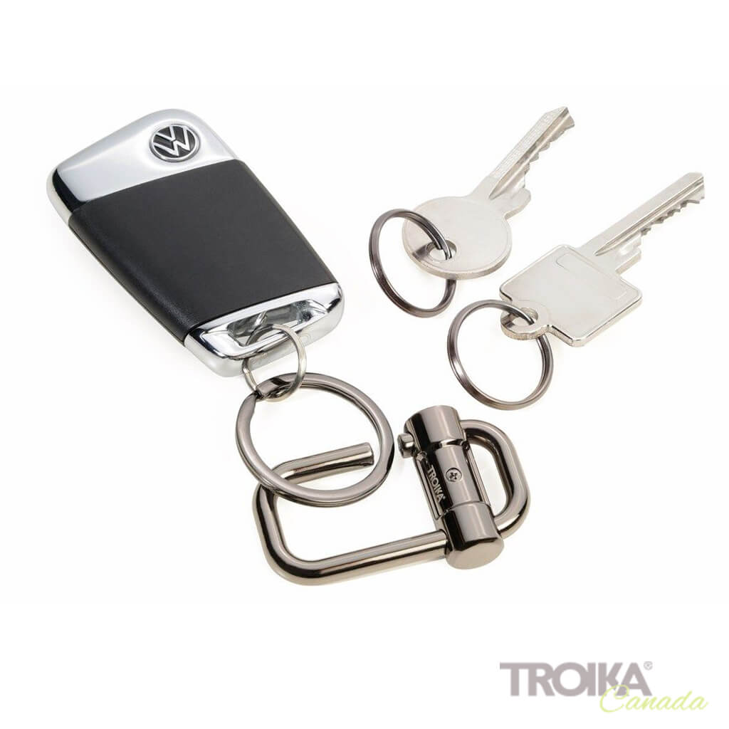 TROIKA Keychain "2-WAY KEY" - Grey