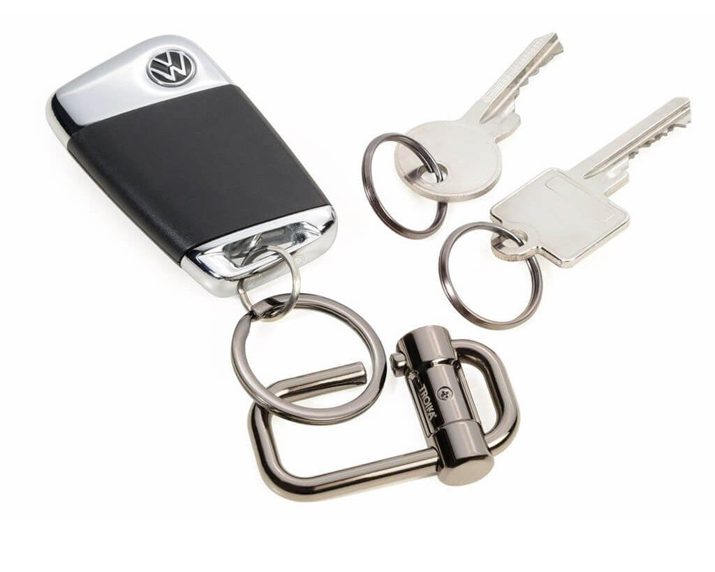 TROIKA Keychain "2-WAY KEY" - Grey