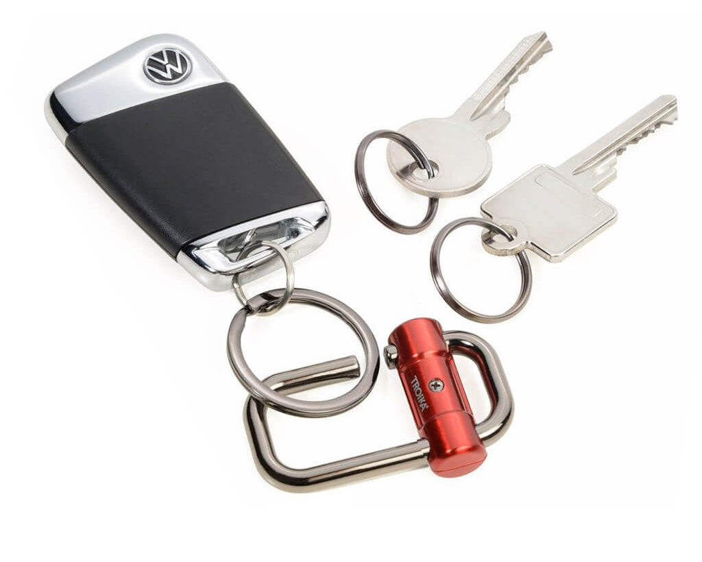 TROIKA Keychain "2-WAY KEY" - Red