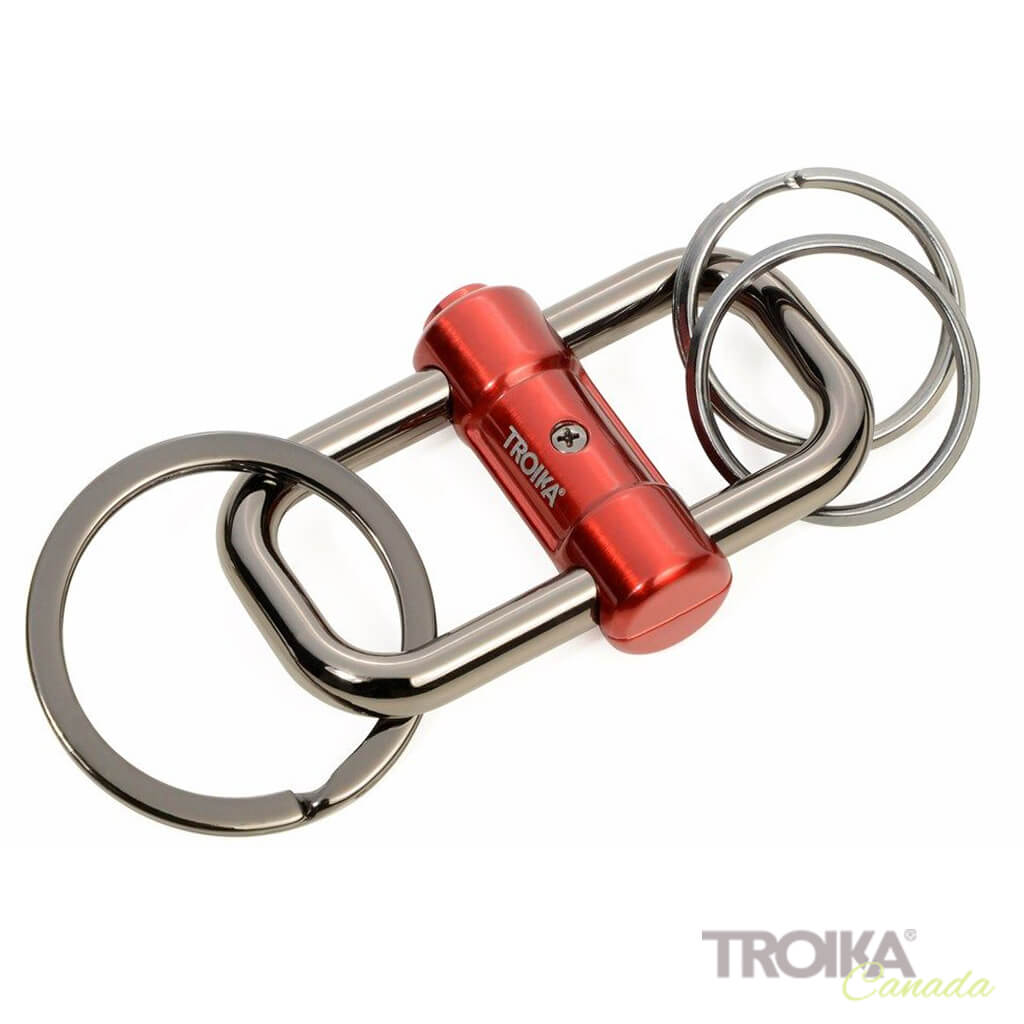 TROIKA Keychain "2-WAY KEY" - Red