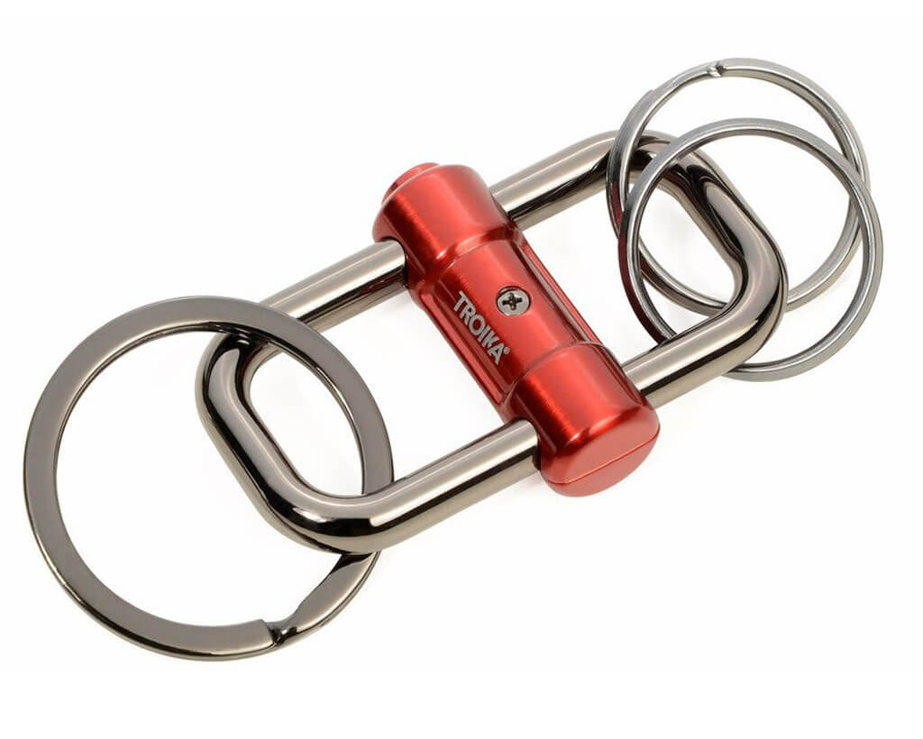 TROIKA Keychain "2-WAY KEY" - Red