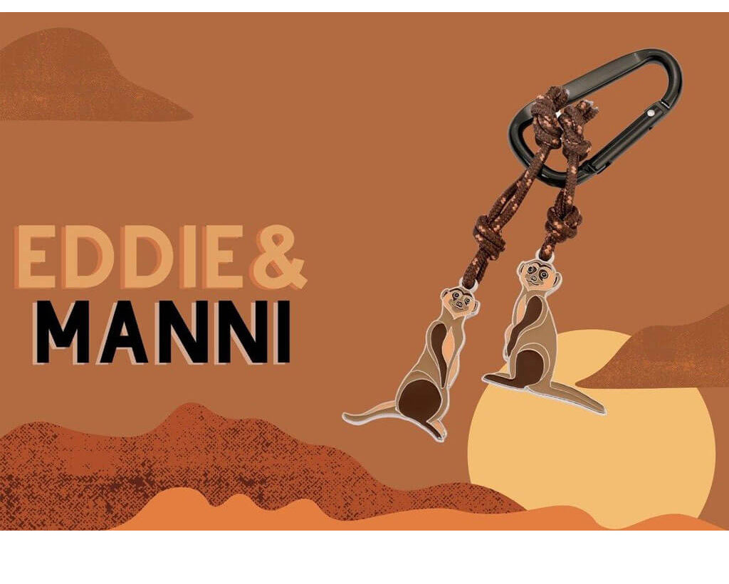 TROIKA Keychain "EDDIE & MANNI"