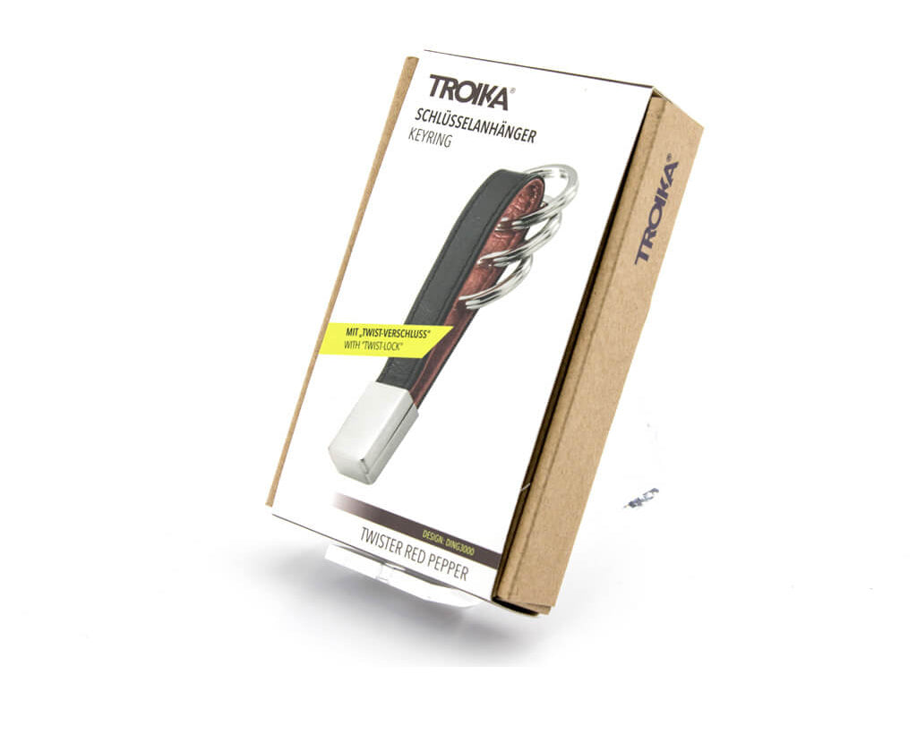 TROIKA KEYCHAIN "TWISTER" RED PEPPER