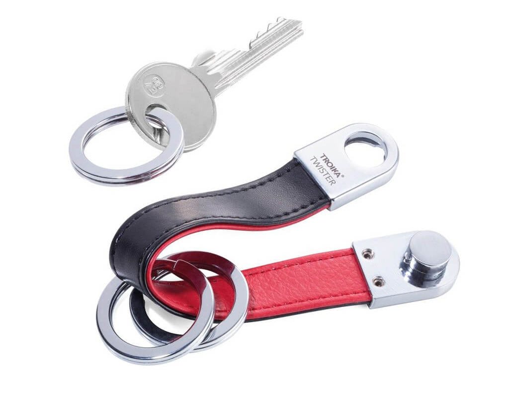 TROIKA Keychain "TWISTER STYLE RED PEPPER"
