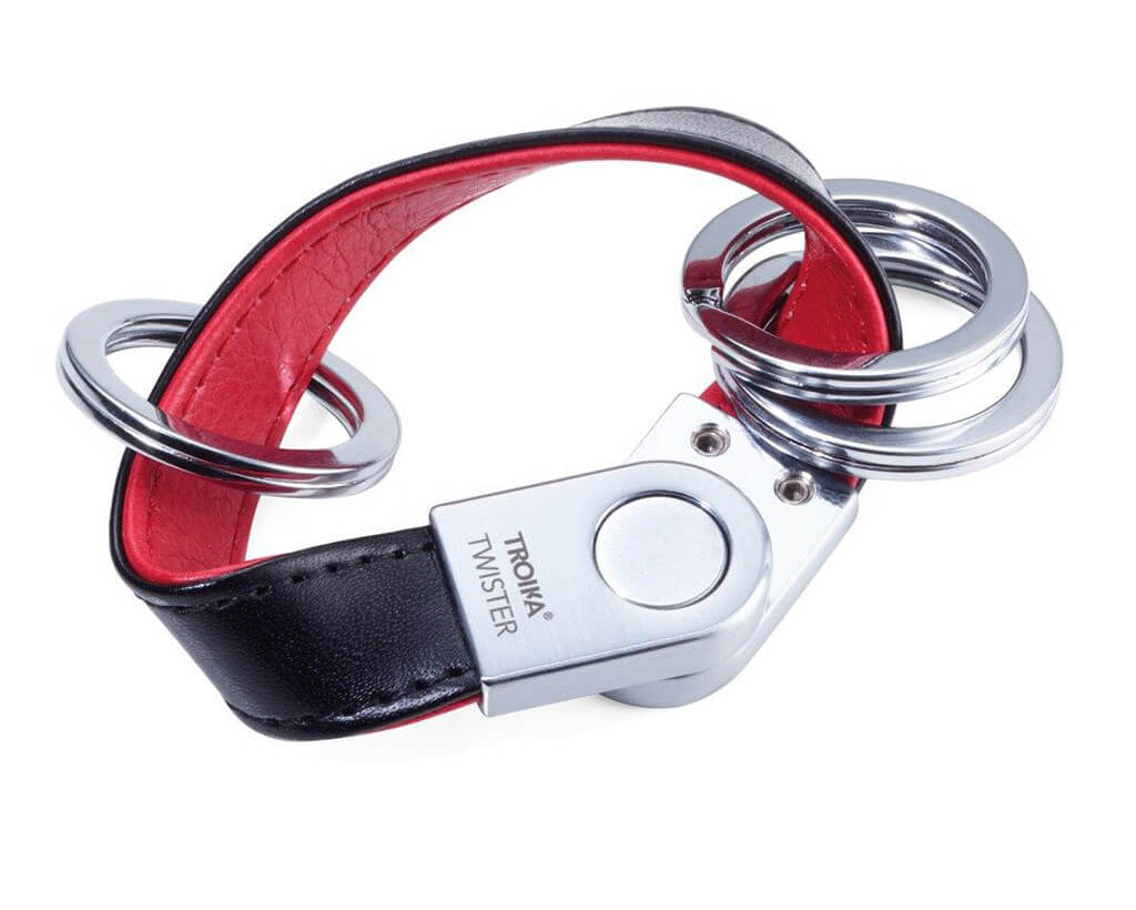 TROIKA Keychain "TWISTER STYLE RED PEPPER"