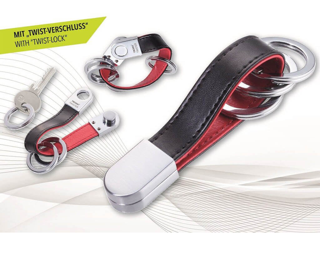 TROIKA Keychain "TWISTER STYLE RED PEPPER"