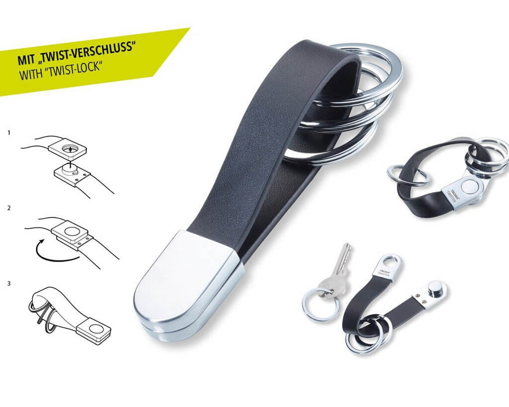 TROIKA Keychain "TWISTER STYLE"