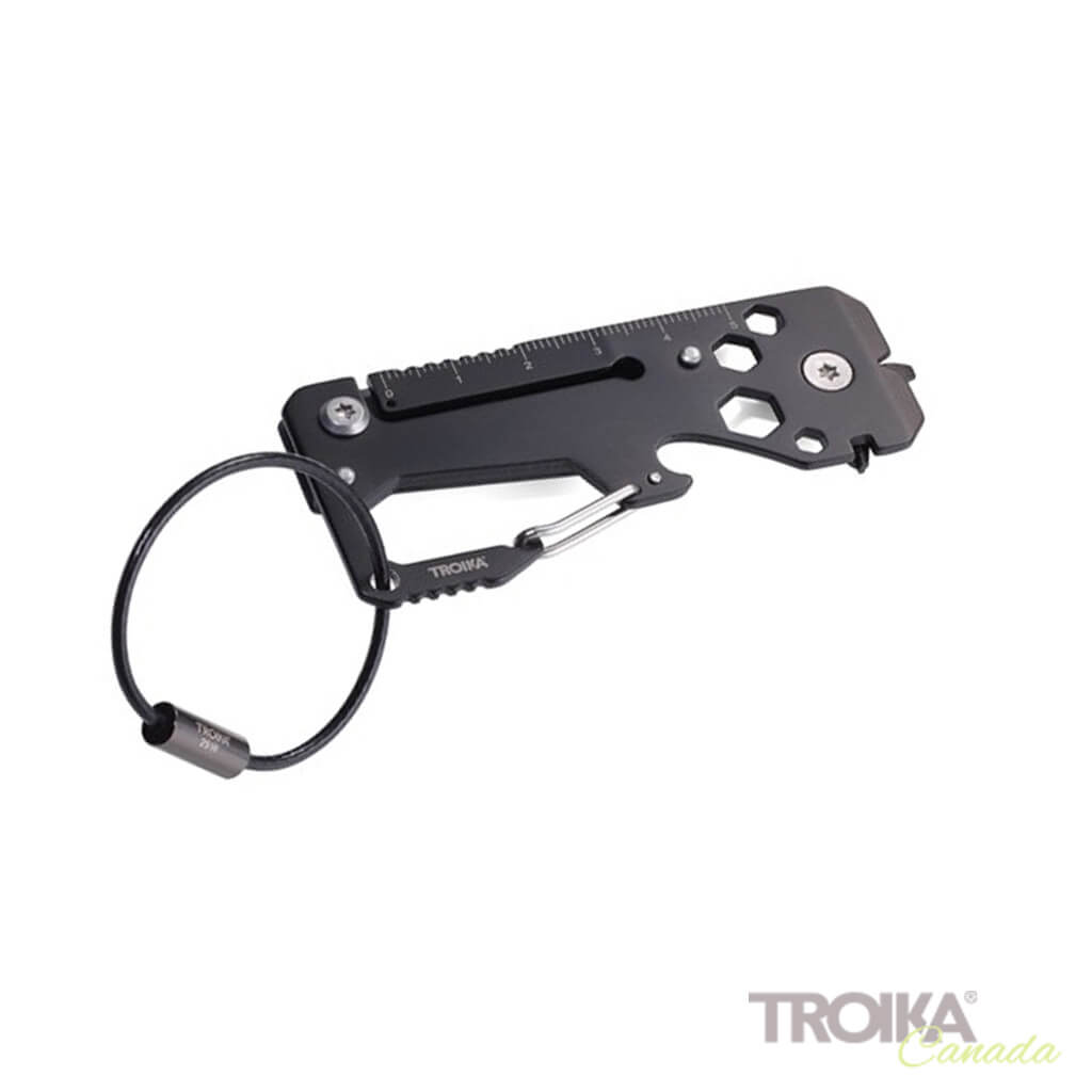 TROIKA Key organizer and mini tool "TOOLINATOR" - red