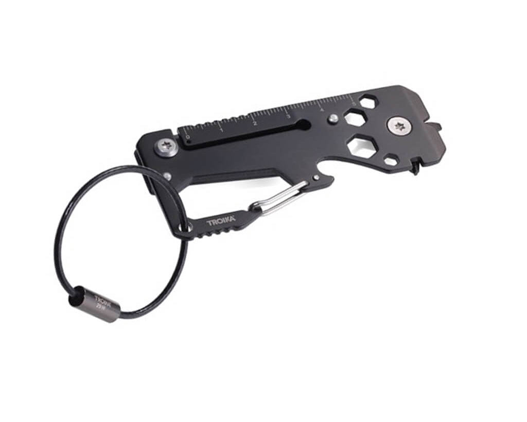 TROIKA Key organizer and mini tool "TOOLINATOR" - red