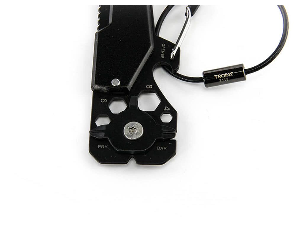 TROIKA Key organizer and mini tool "TOOLINATOR" - black